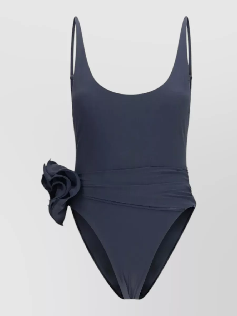 Magda Butrym floral-appliqué one-piece swimsuit