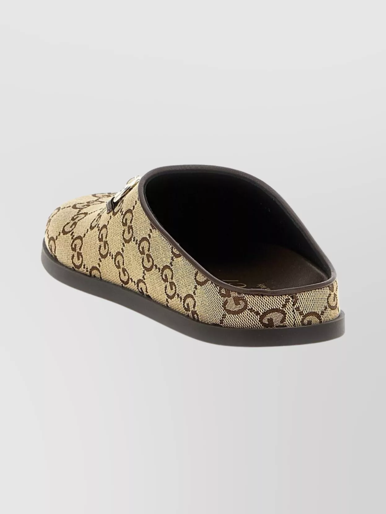 Gucci Round Toe Flat Mules Horsebit