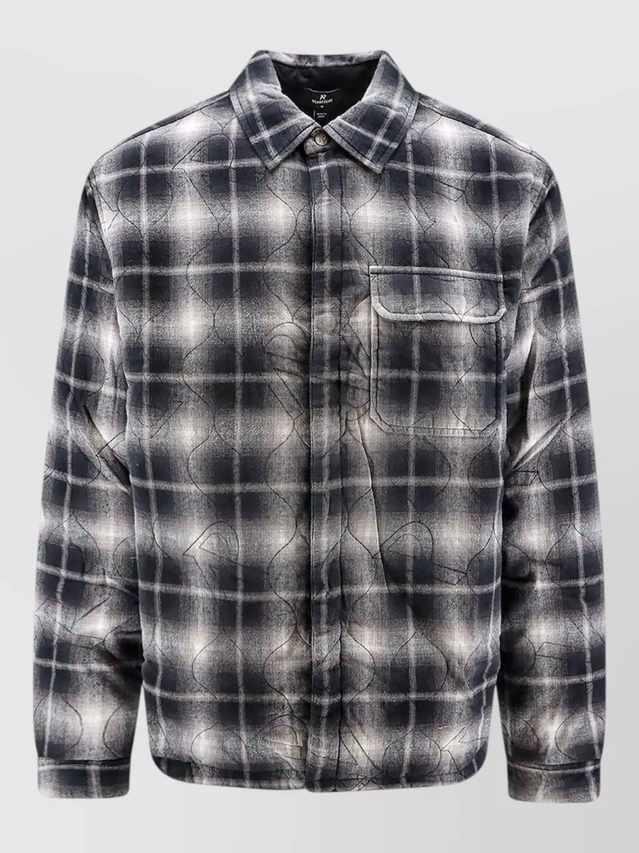 Represent quilted shirt jacket
