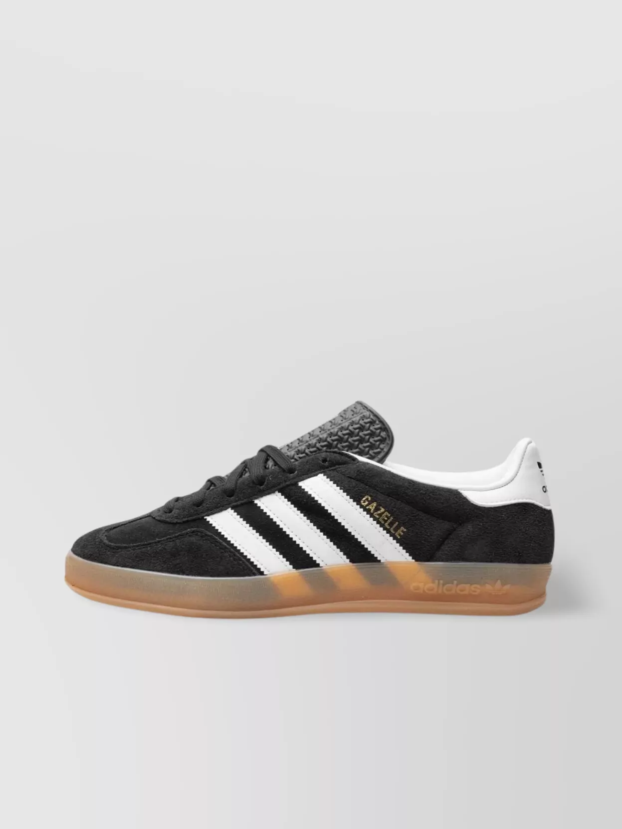 Adidas Originals Gazelle Sneakers With Rubber Sole And Contrasting Heel In Brown