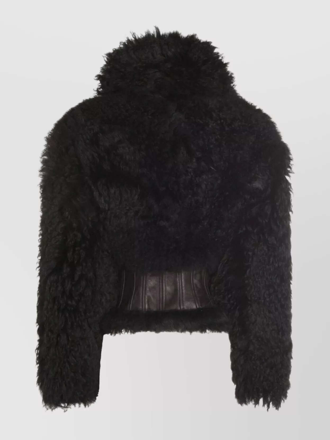 Blumarine Long-sleeved Hooded Cotton Jacket In Black