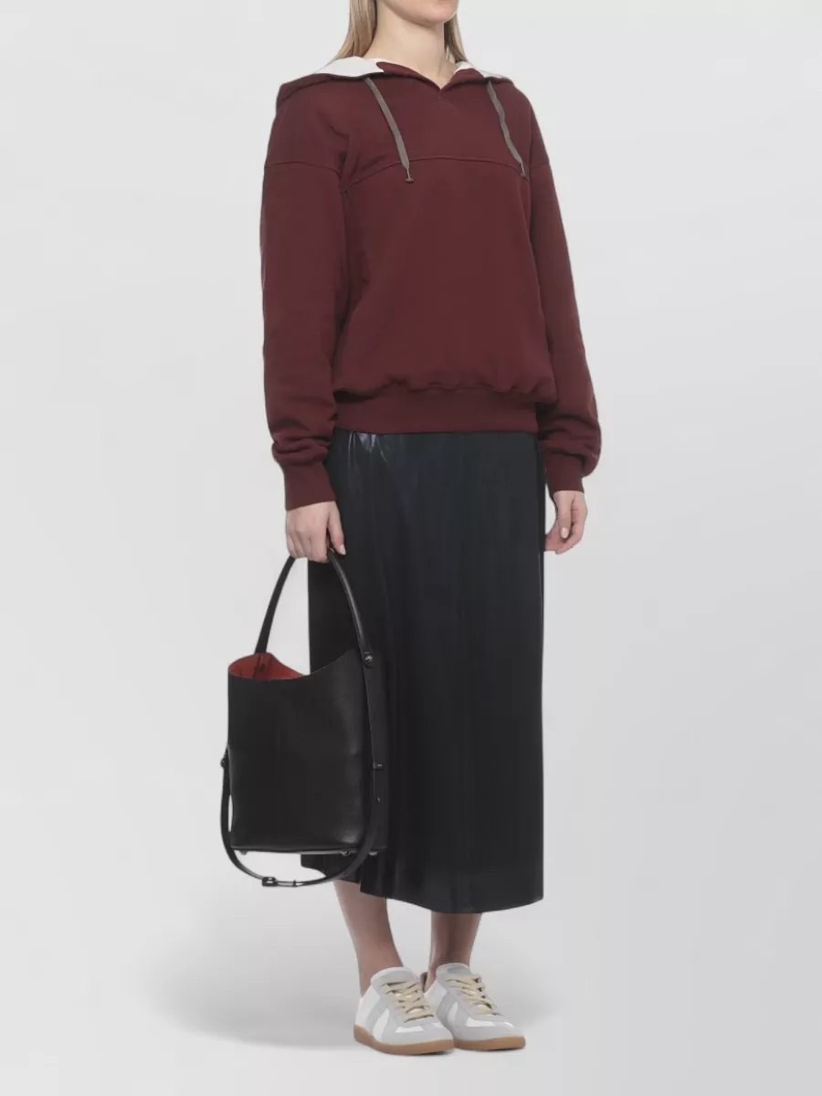 Maison Margiela Ribbed-Trim Hoodie