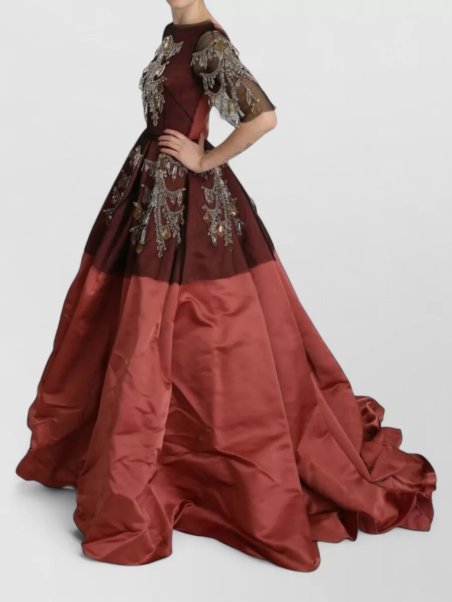 Dolce&Gabbana Crystal-Embellished Silk Gown