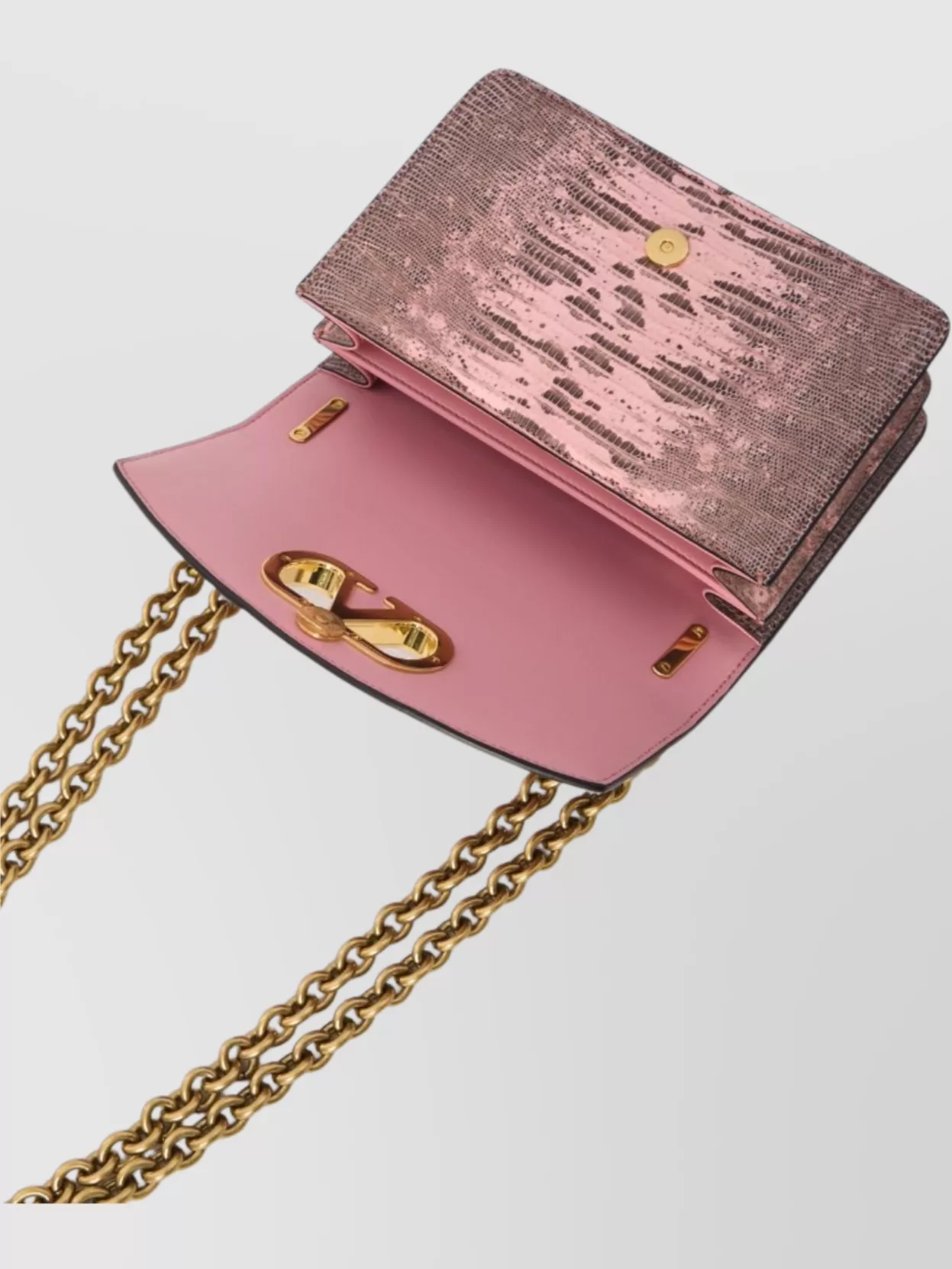 Valentino Garavani Snake-Effect Leather Shoulder Bag