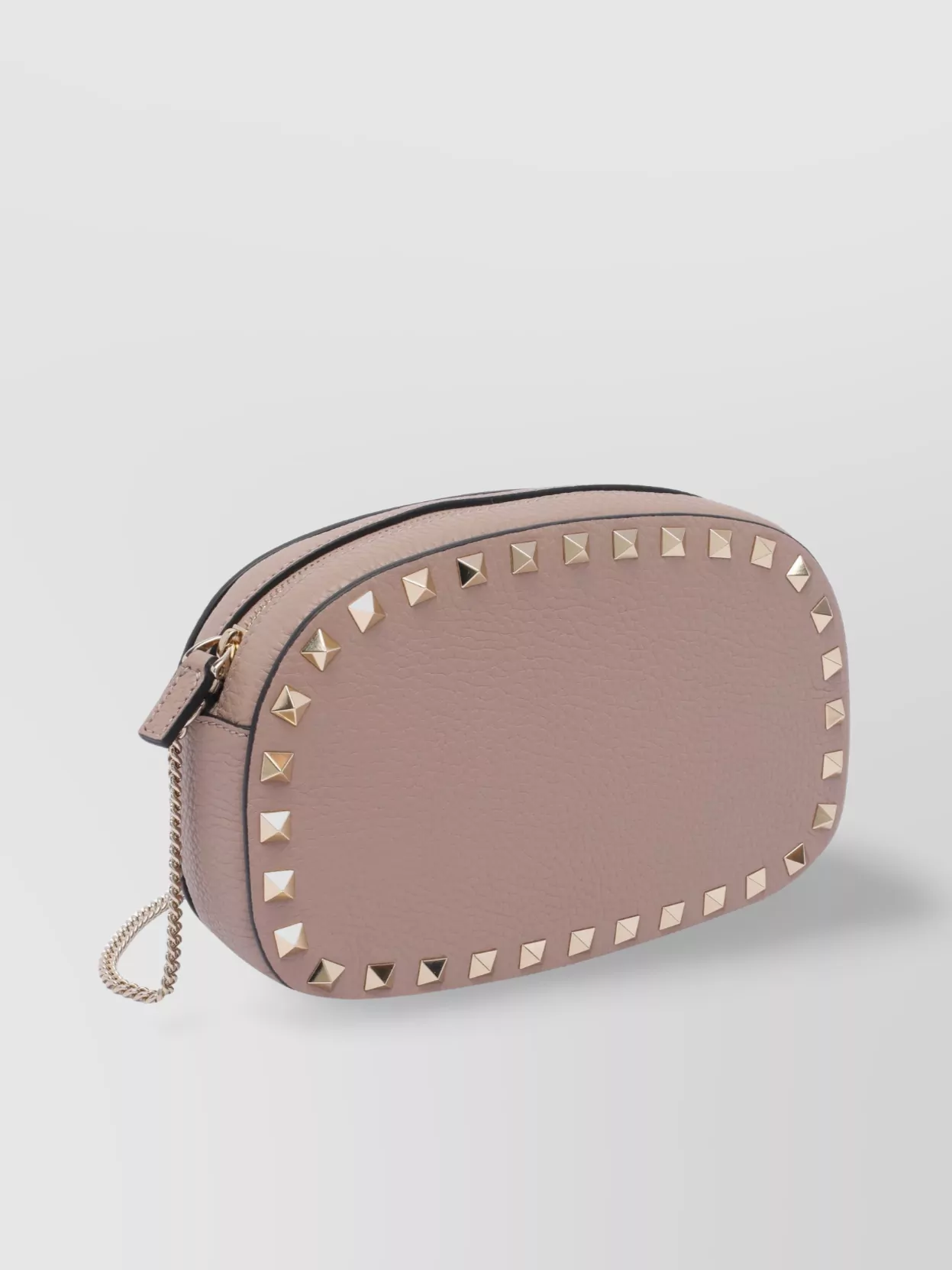 Valentino Garavani Chain Strap Studded Pebbled Texture Cross-Body Bag