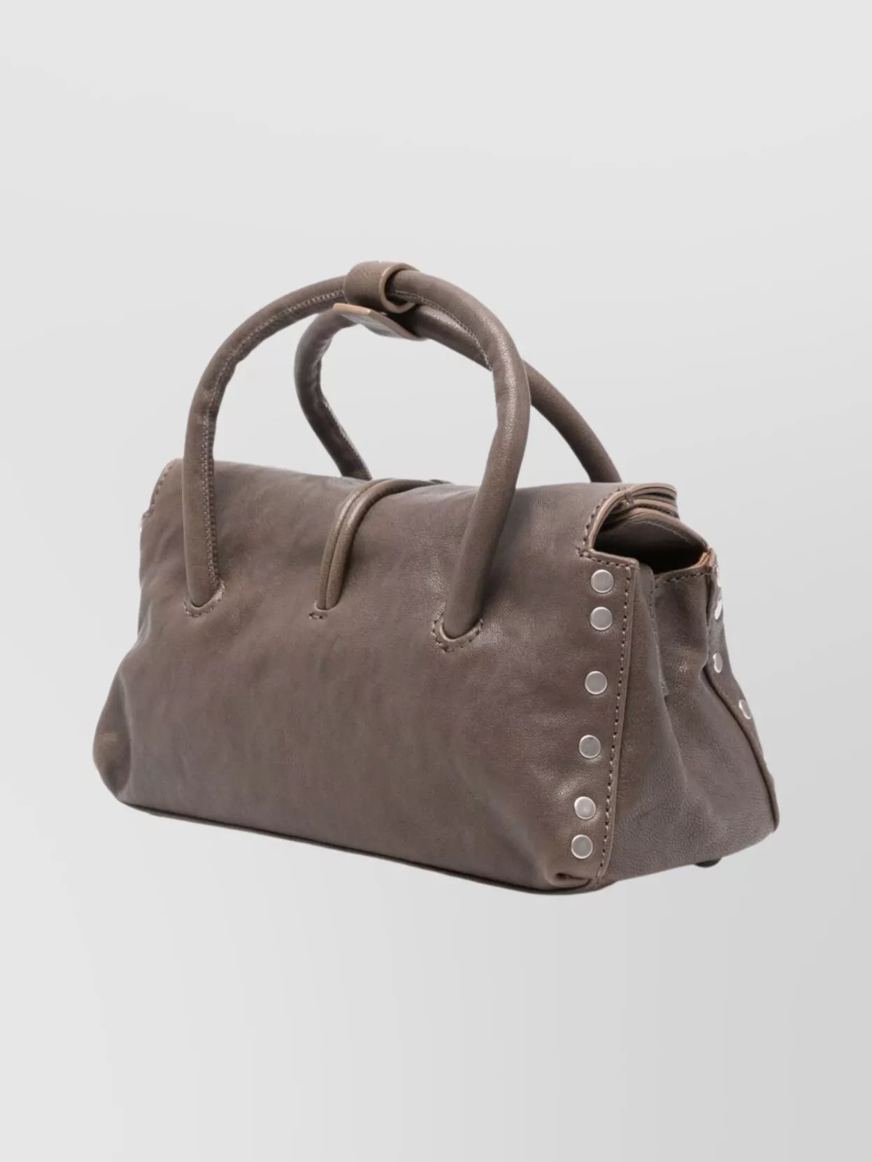 Zanellato Small Leather Shoulder Bag Studded Design