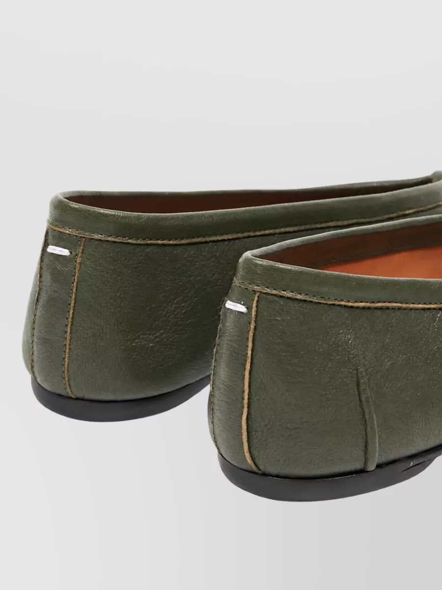 Maison Margiela Leather Ballerina Flats
