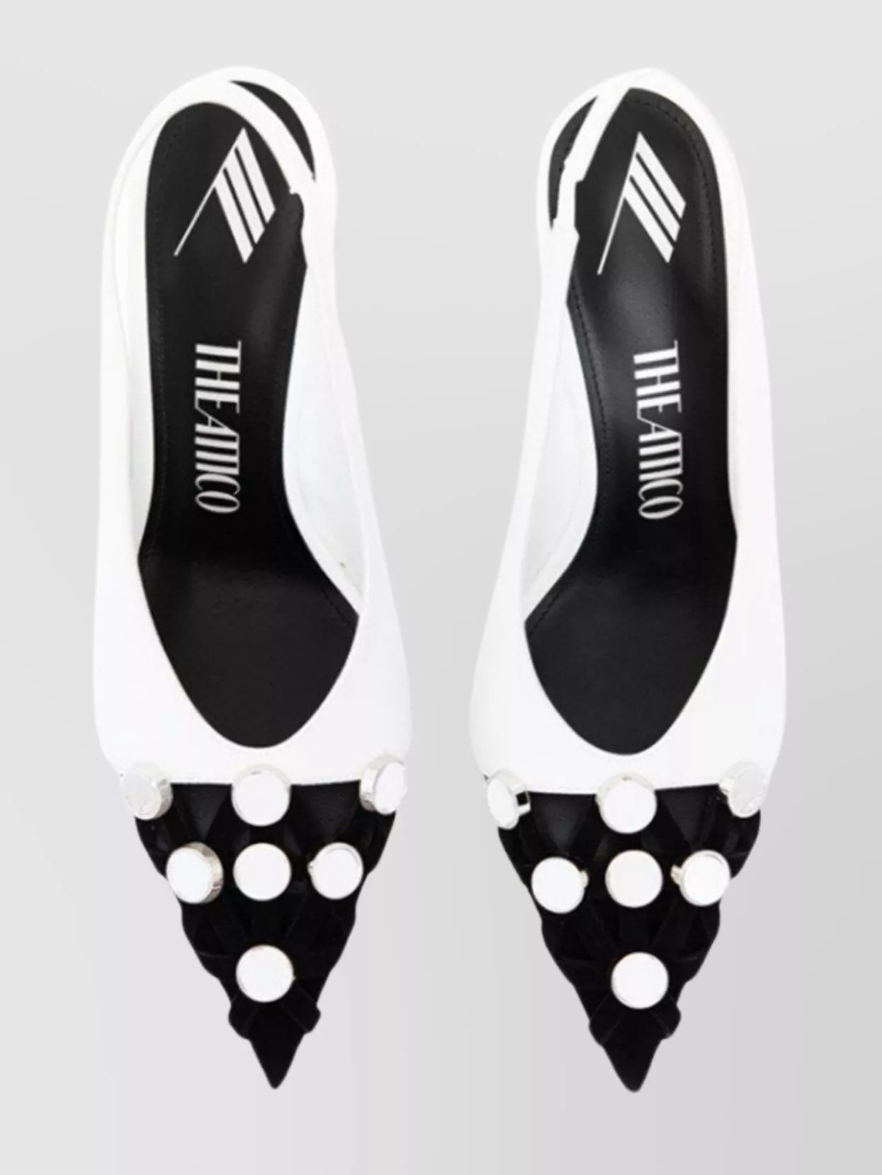 The Attico Embellished Western Europe Cowhide Pumps