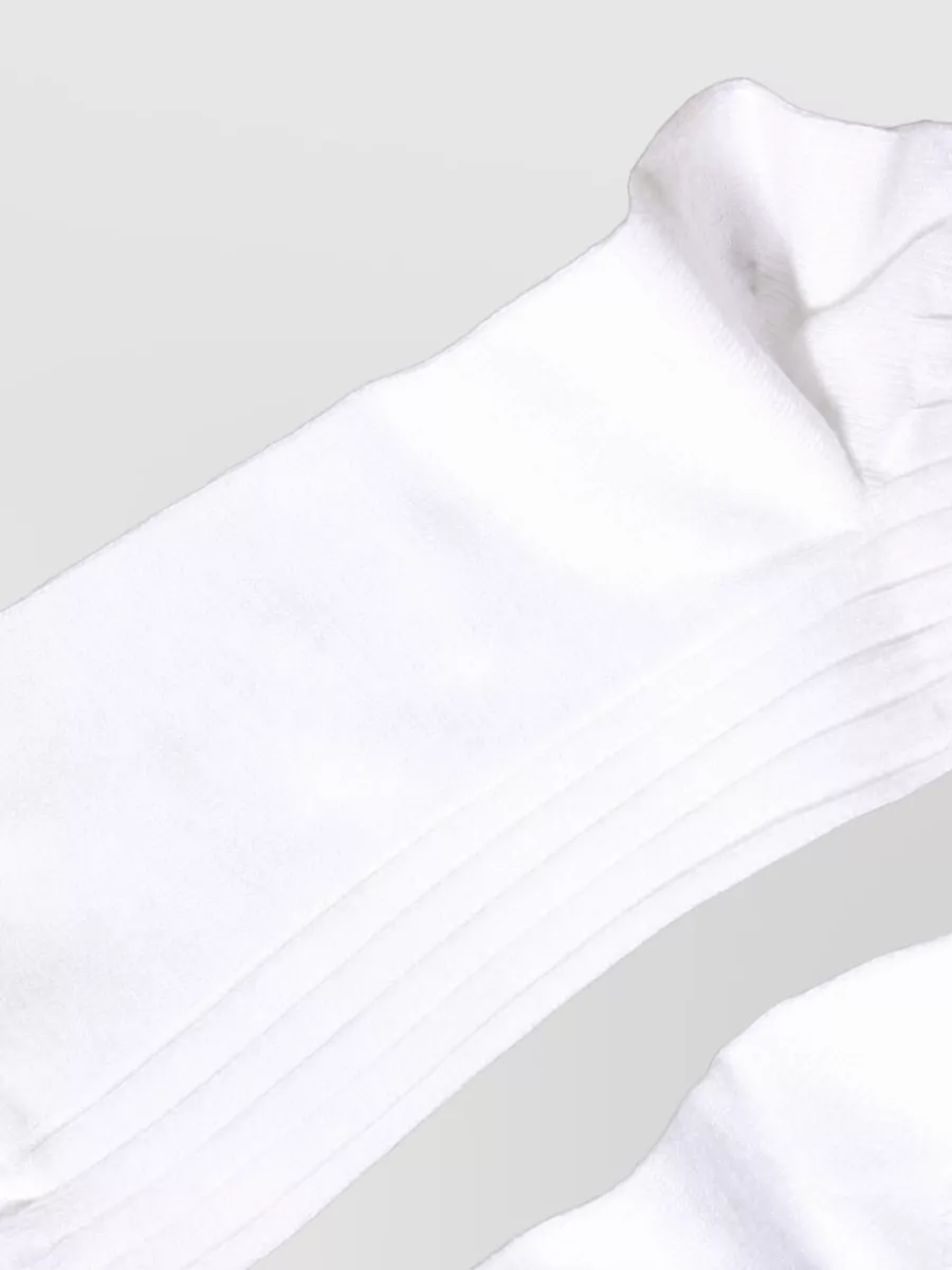 Dolce&Gabbana Cotton Ribbed Logo Over The Calf Socks