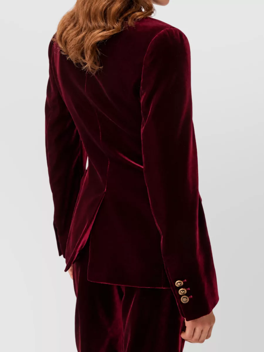 Versace Velvet Single-Breasted Blazer