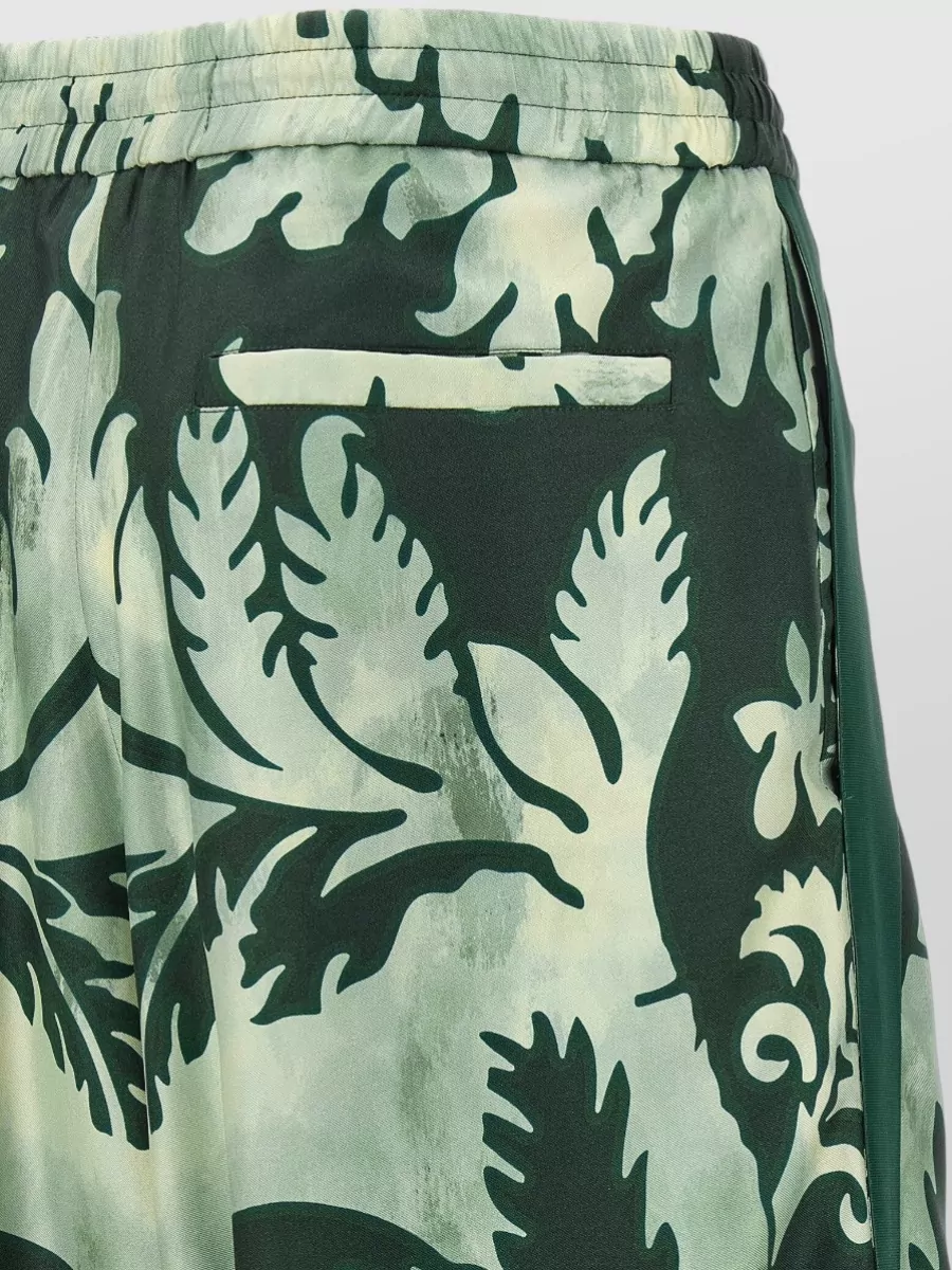 F.r.s For Restless Sleepers Silk Floral-Print Wide-Leg Trousers