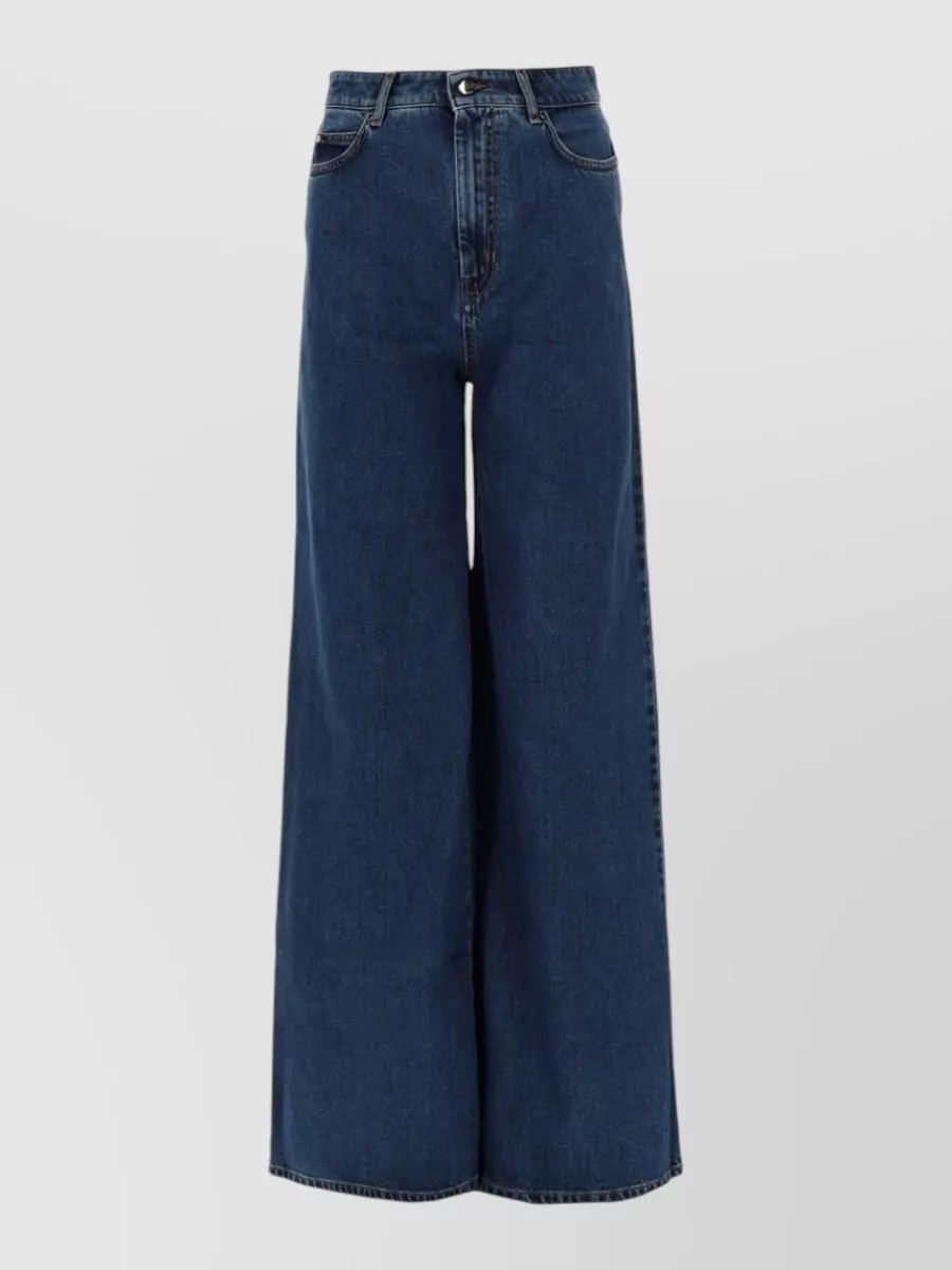 Max Mara cotton wide-leg jeans