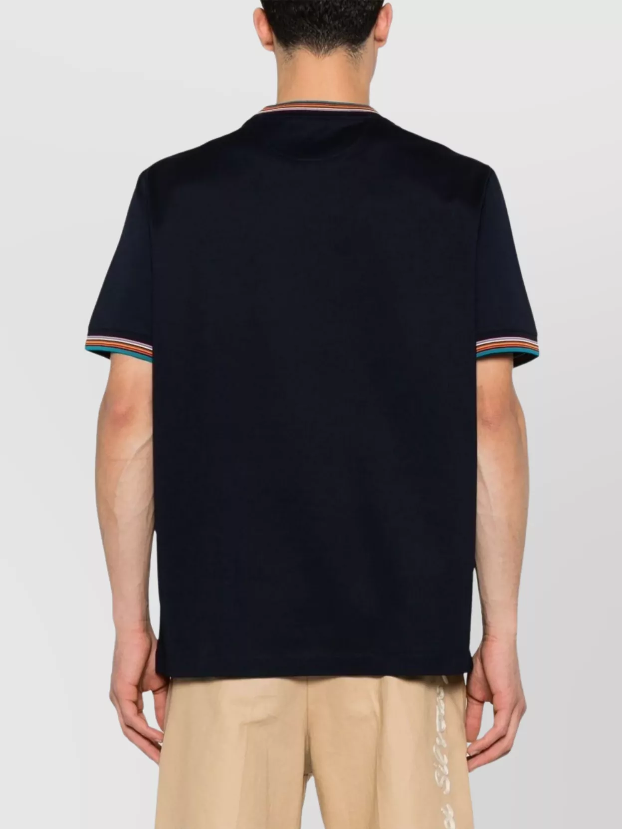 Paul Smith Crew Neck Striped Detail T-Shirt