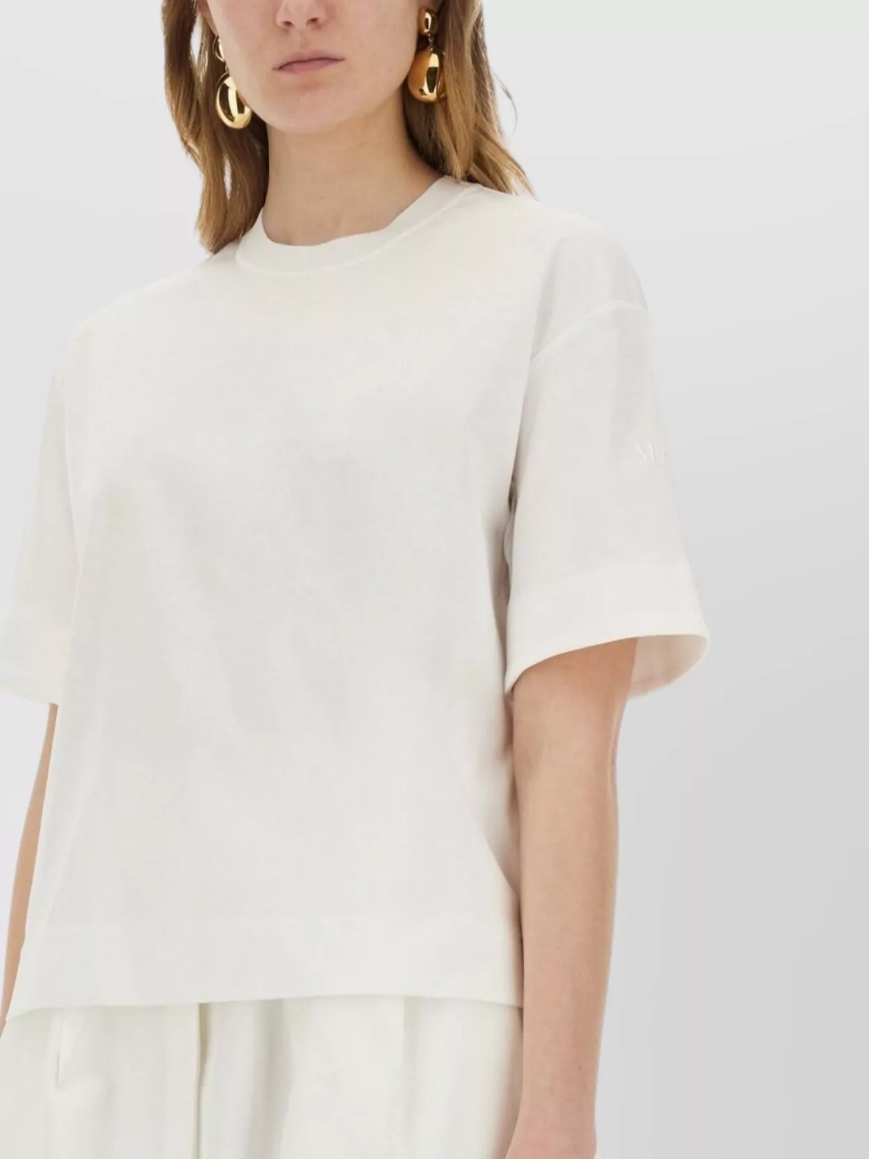 Max Mara Relaxed Fit Short Sleeve Crew Neck T-Shirt