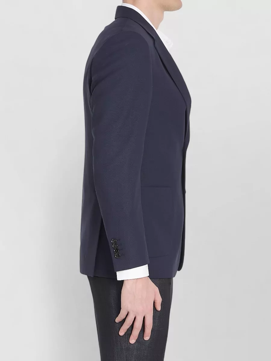 Lardini Virgin Wool Single-Breasted Blazer