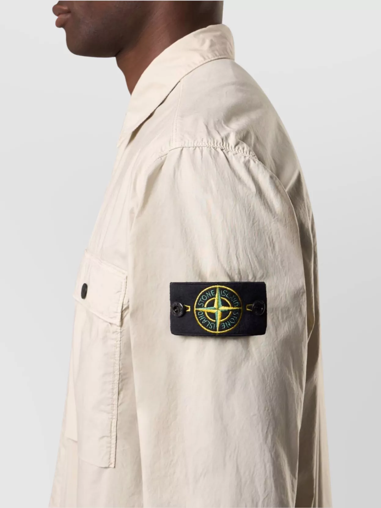 Stone Island Overshirt Collared Multiple Pockets