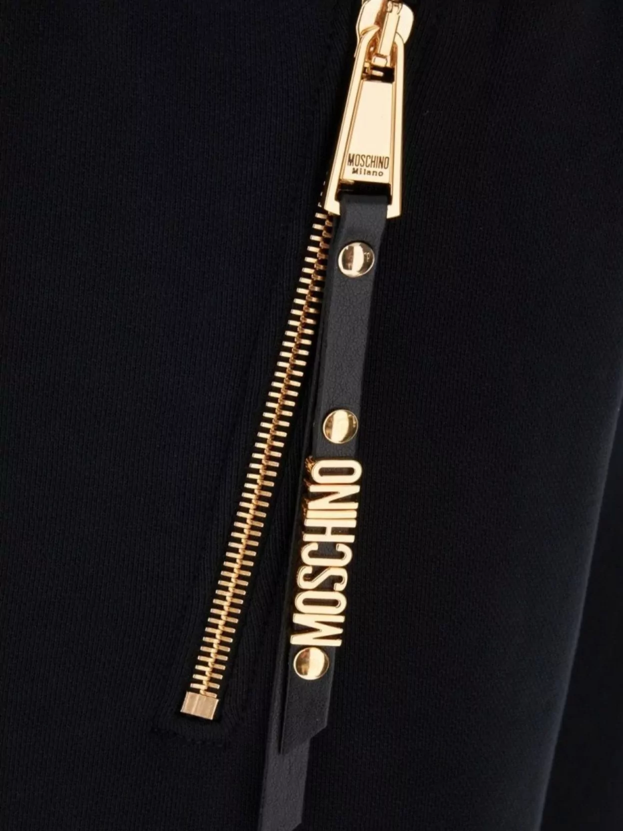 Moschino Cotton Joggers With Ribbed Elastic Waist