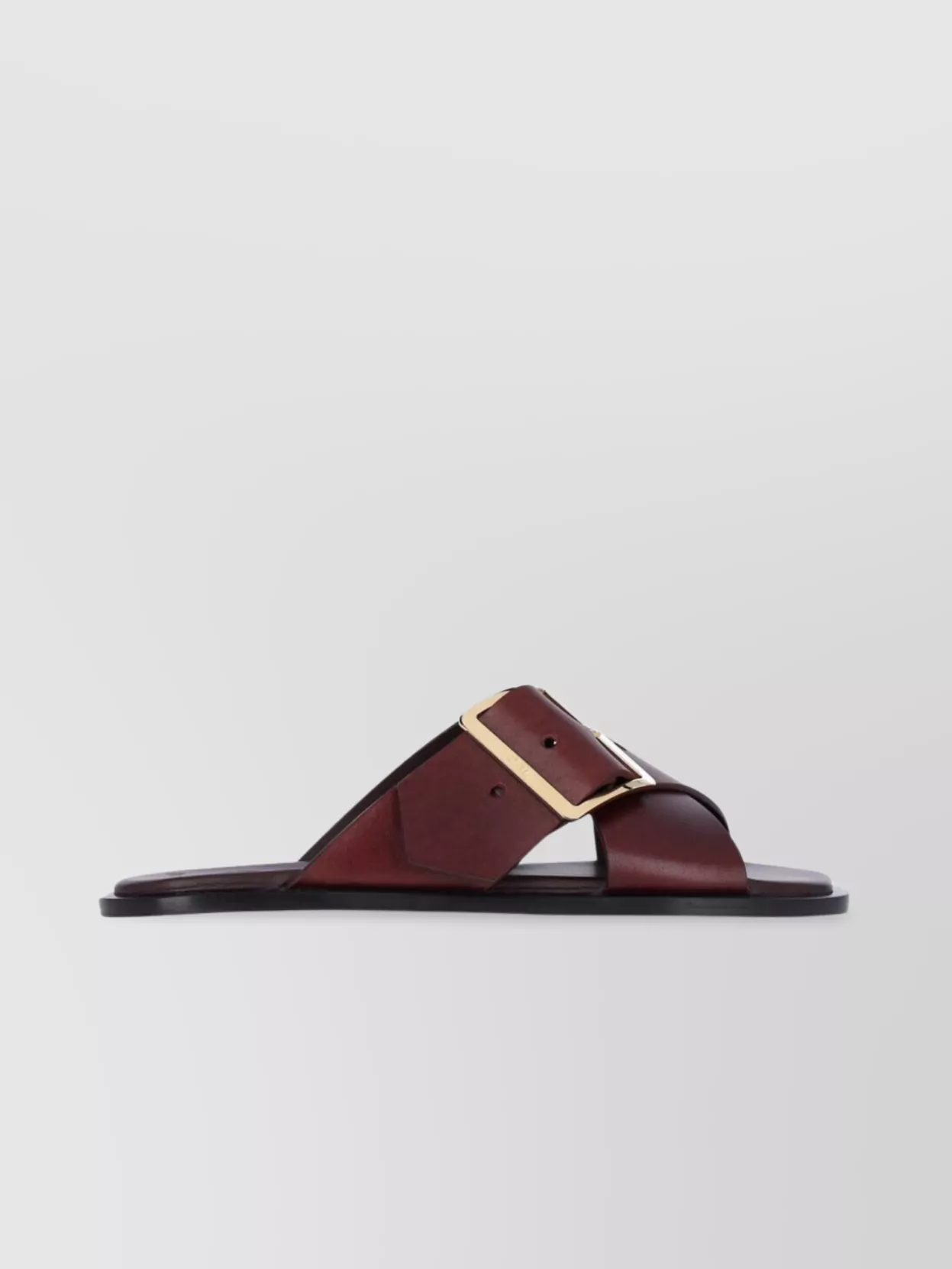 Loewe Cross Strap Heeled Sandals With Open Toe In Brown
