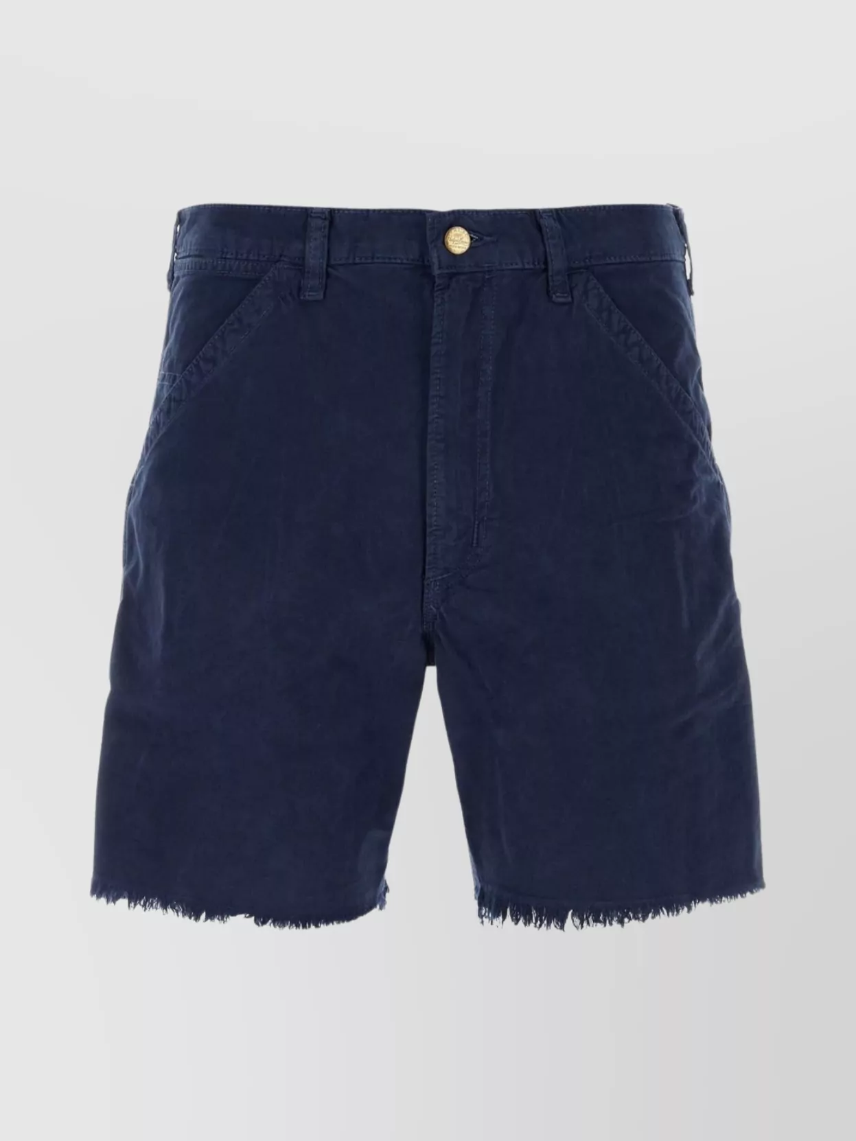 Shop Polo Ralph Lauren Frayed Hem Bermuda Shorts