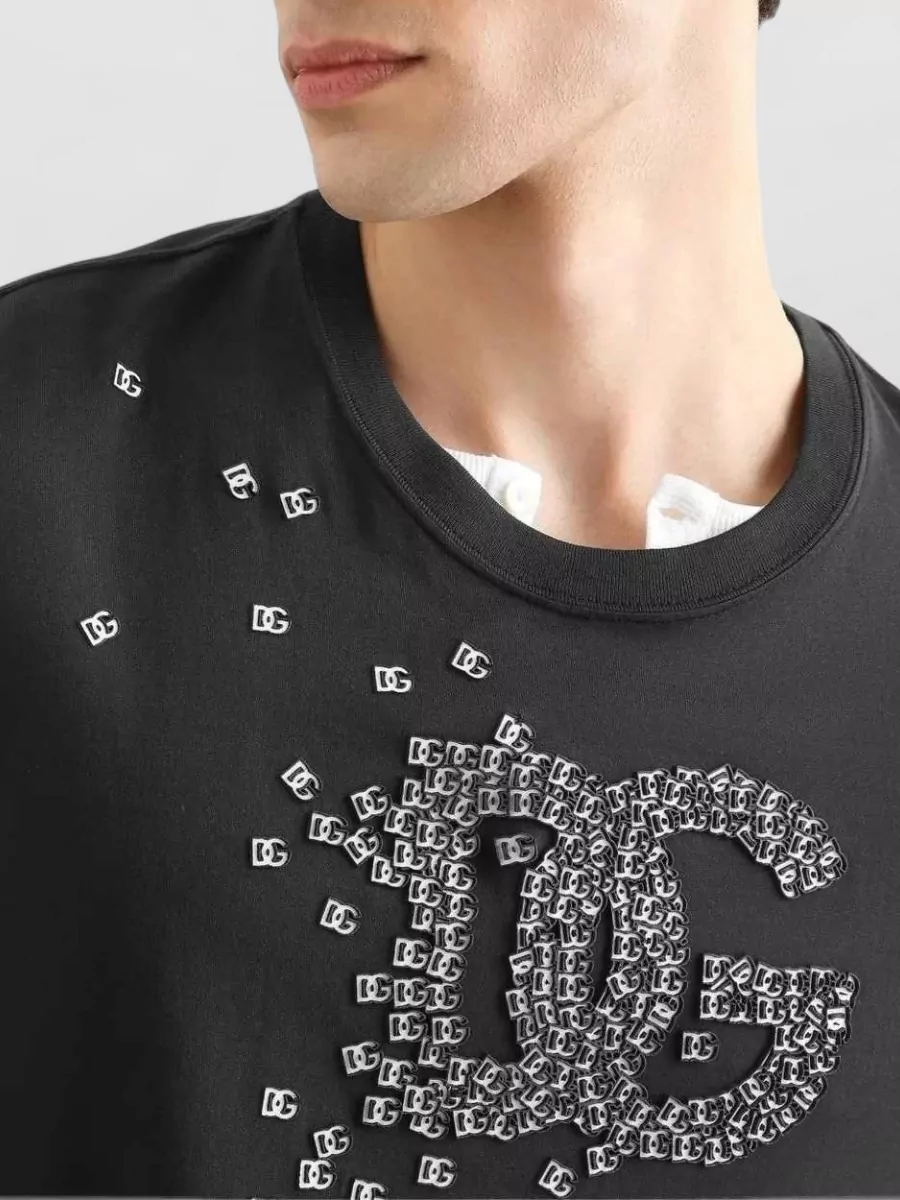 Dolce&Gabbana Cotton Logo-Print Short-Sleeve T-Shirt
