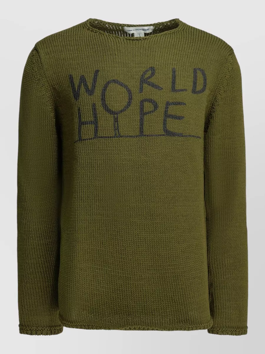 Comme des Garçons polyester crew-neck logo t-shirt