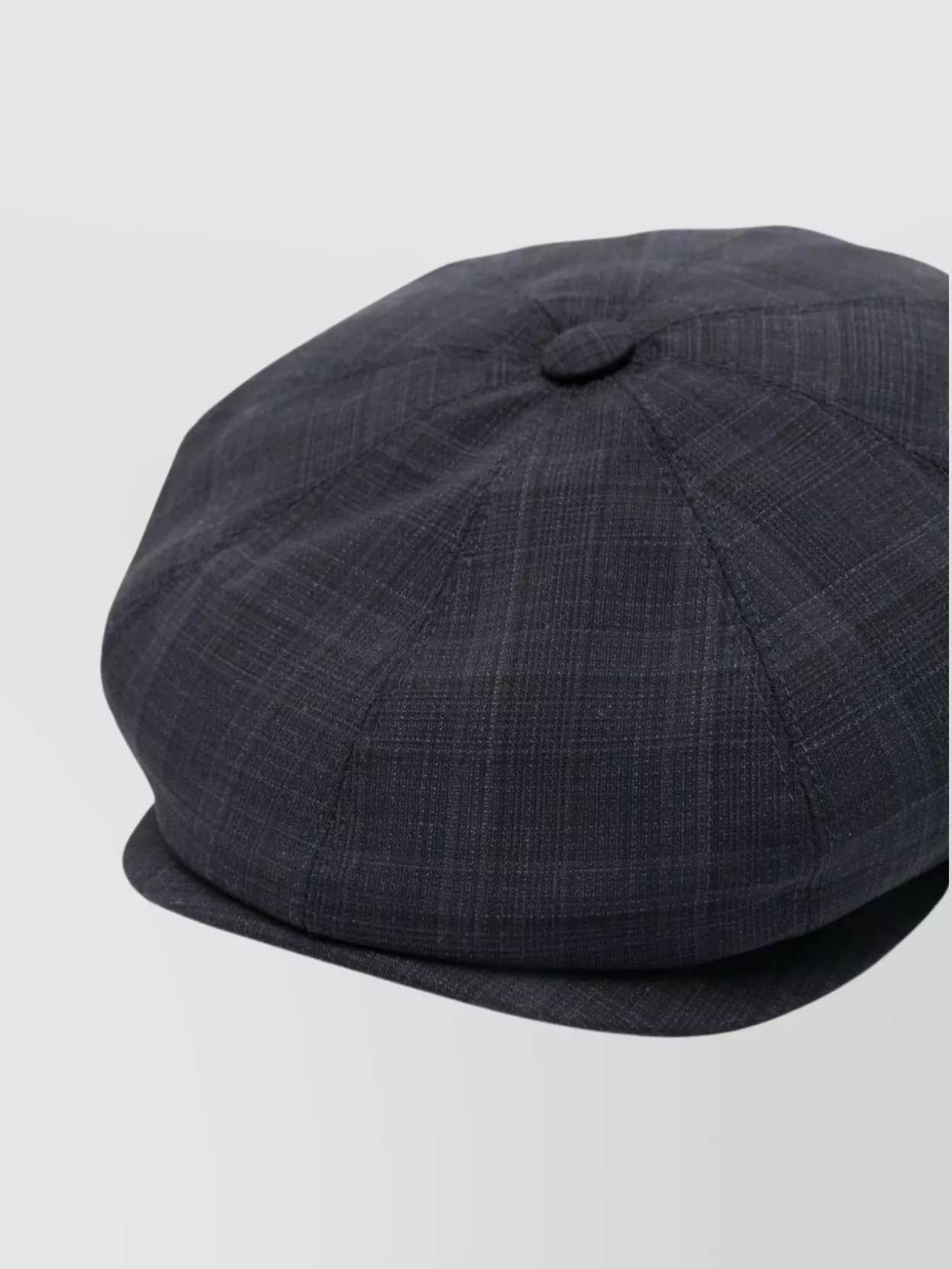 Borsalino Wool Cap With Flat Crown And Short Brim