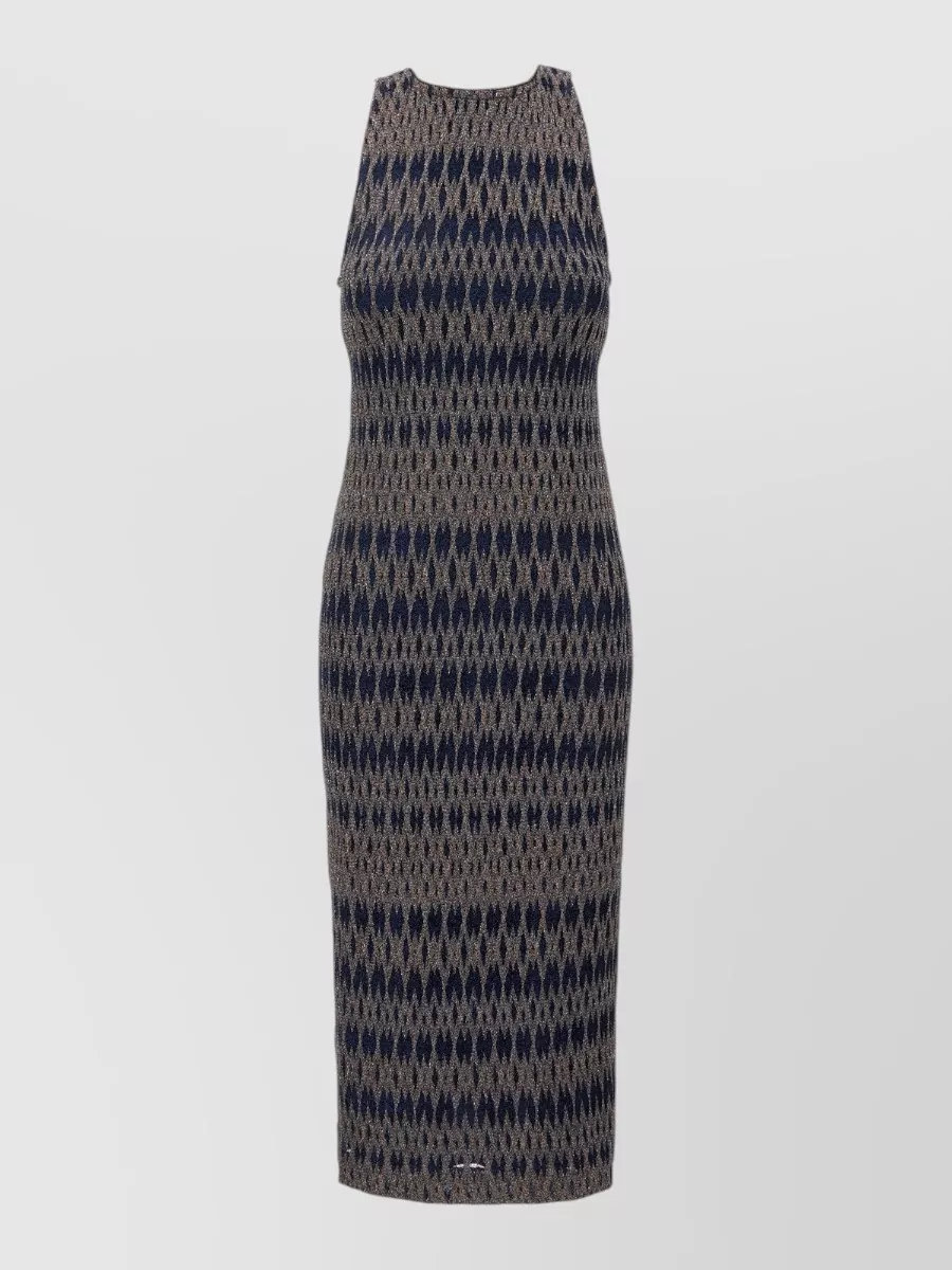 Missoni Metallic knit midi dress