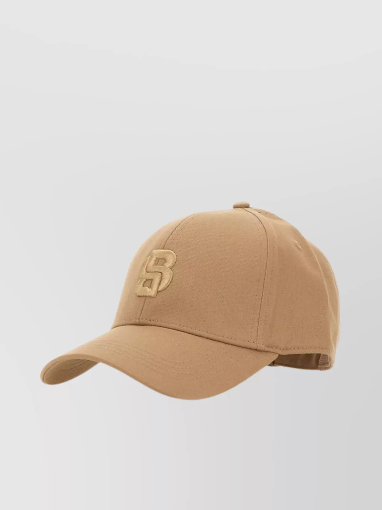 Hugo Boss "zed B Icon" Cotton Baseball Hat In Brown