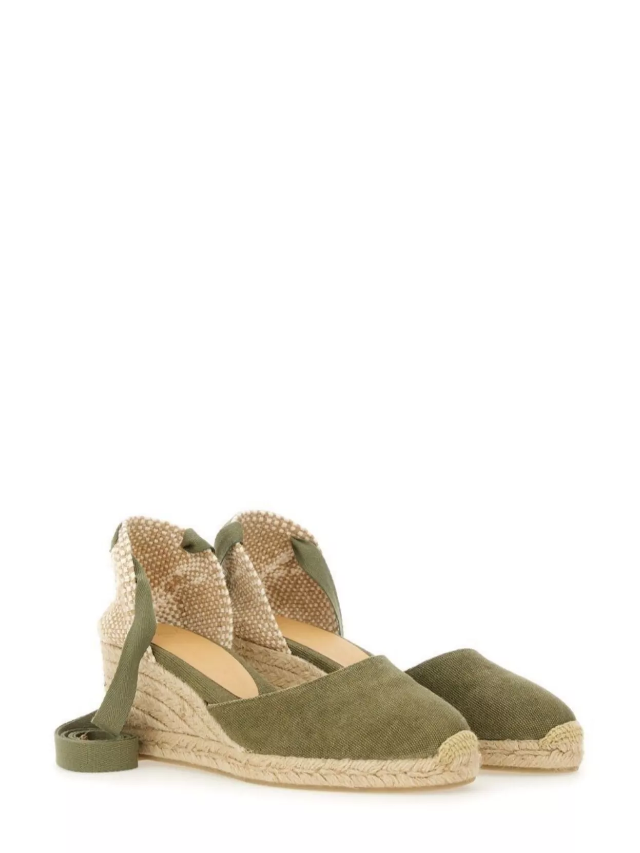 Castaner Closed Back Espadrille Wedge With Open Sides