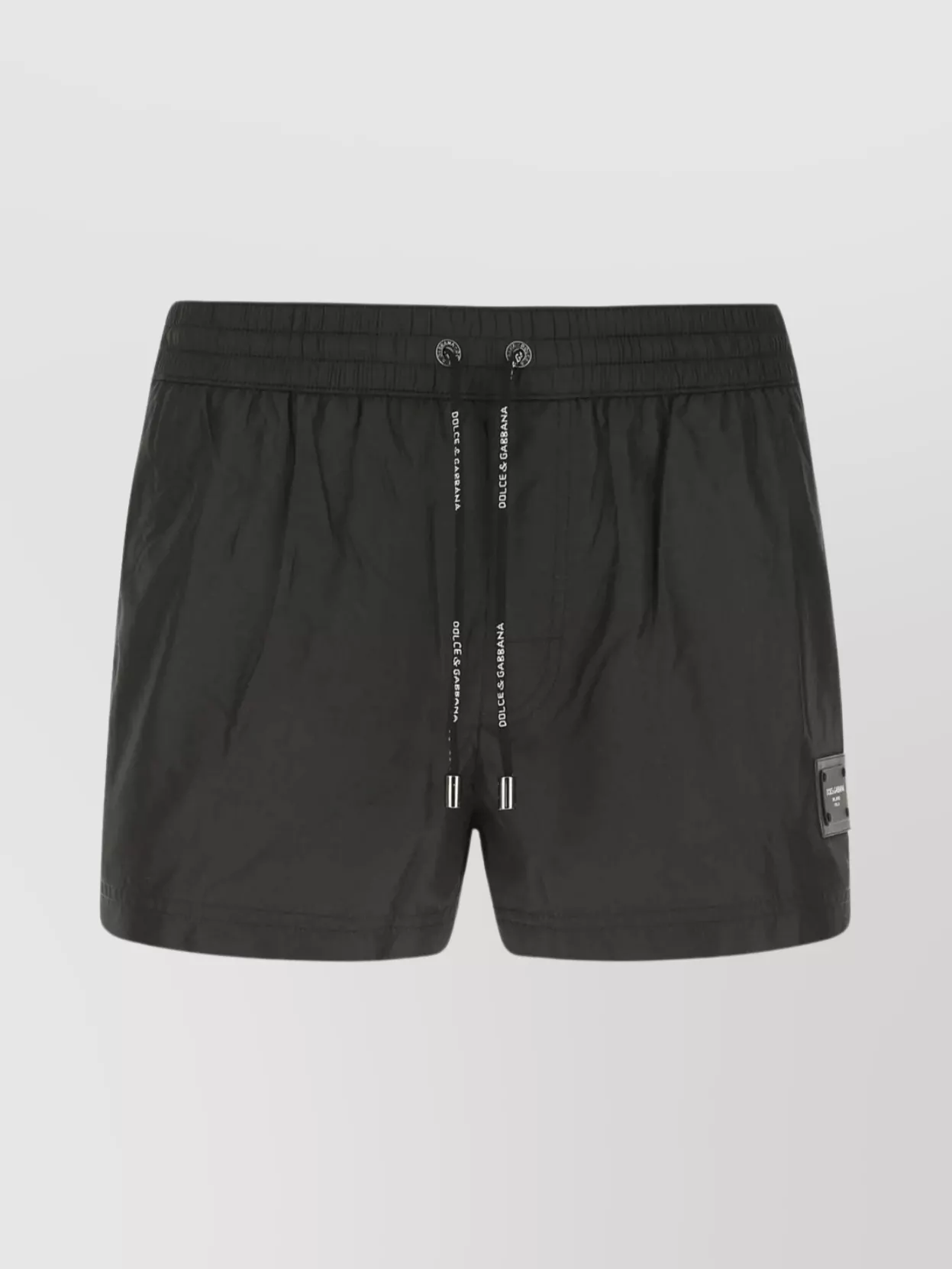 Shop Dolce & Gabbana Swim Shorts Polyester Elastic Waistband
