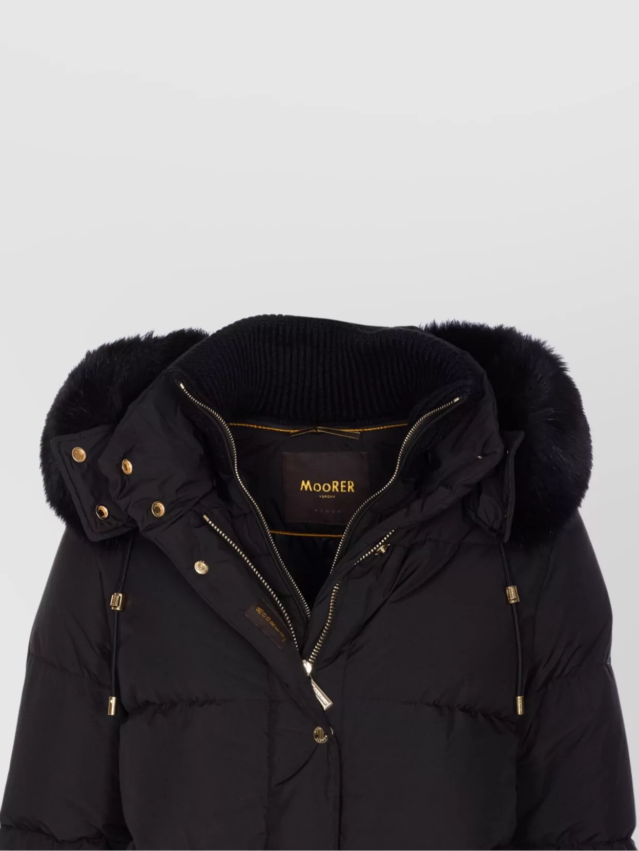 Moorer Quilted Jacket With Removable Fur Hood