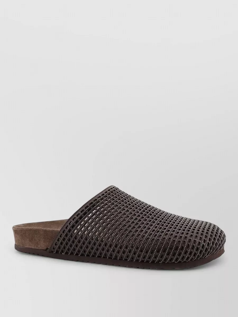 Brunello Cucinelli Leather Slides