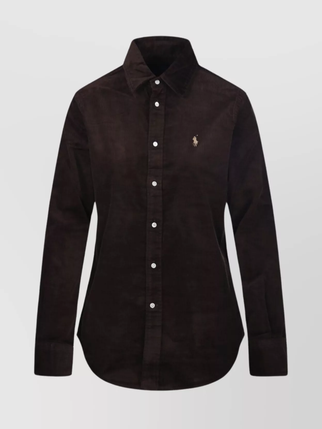 Ralph Lauren Long Sleeve Collared Sport Top In Multi
