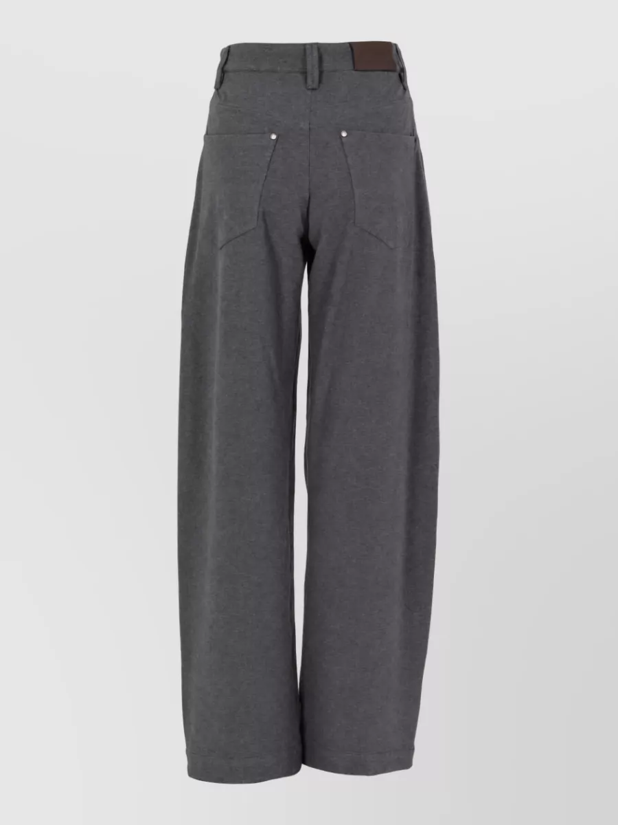 Brunello Cucinelli High-Rise Wide-Leg Trousers