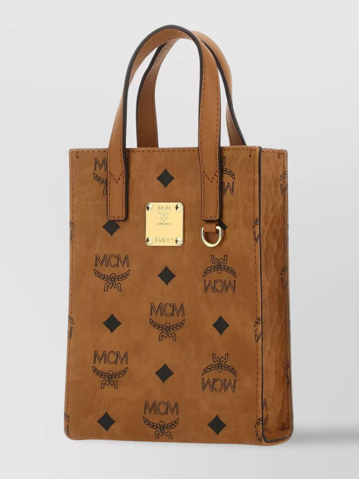 Shop Mcm Coated Fabric Printed Handbag