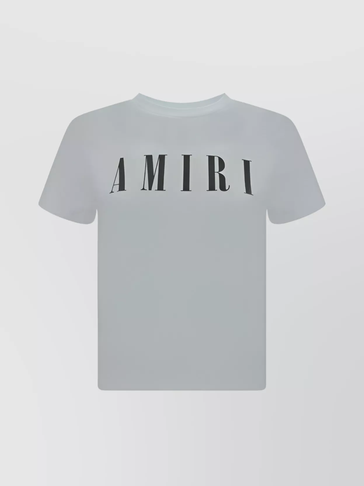 Amiri Cotton Crew Neck T-shirt In Gray