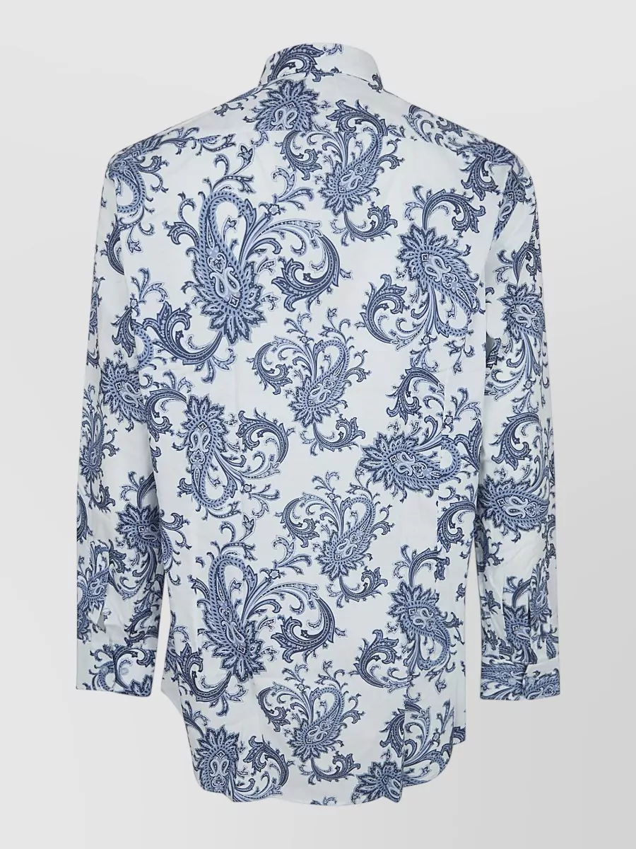 Etro Paisley Floral-Print Regular-Fit Shirt