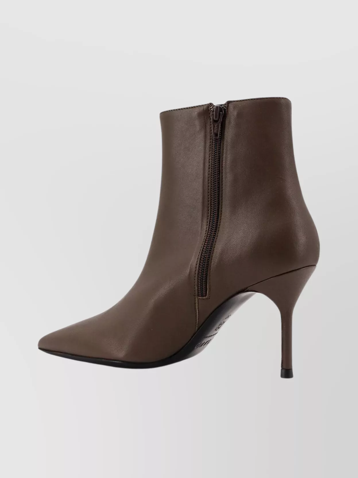 Staud Sebastian Leather Ankle Boots In Brown