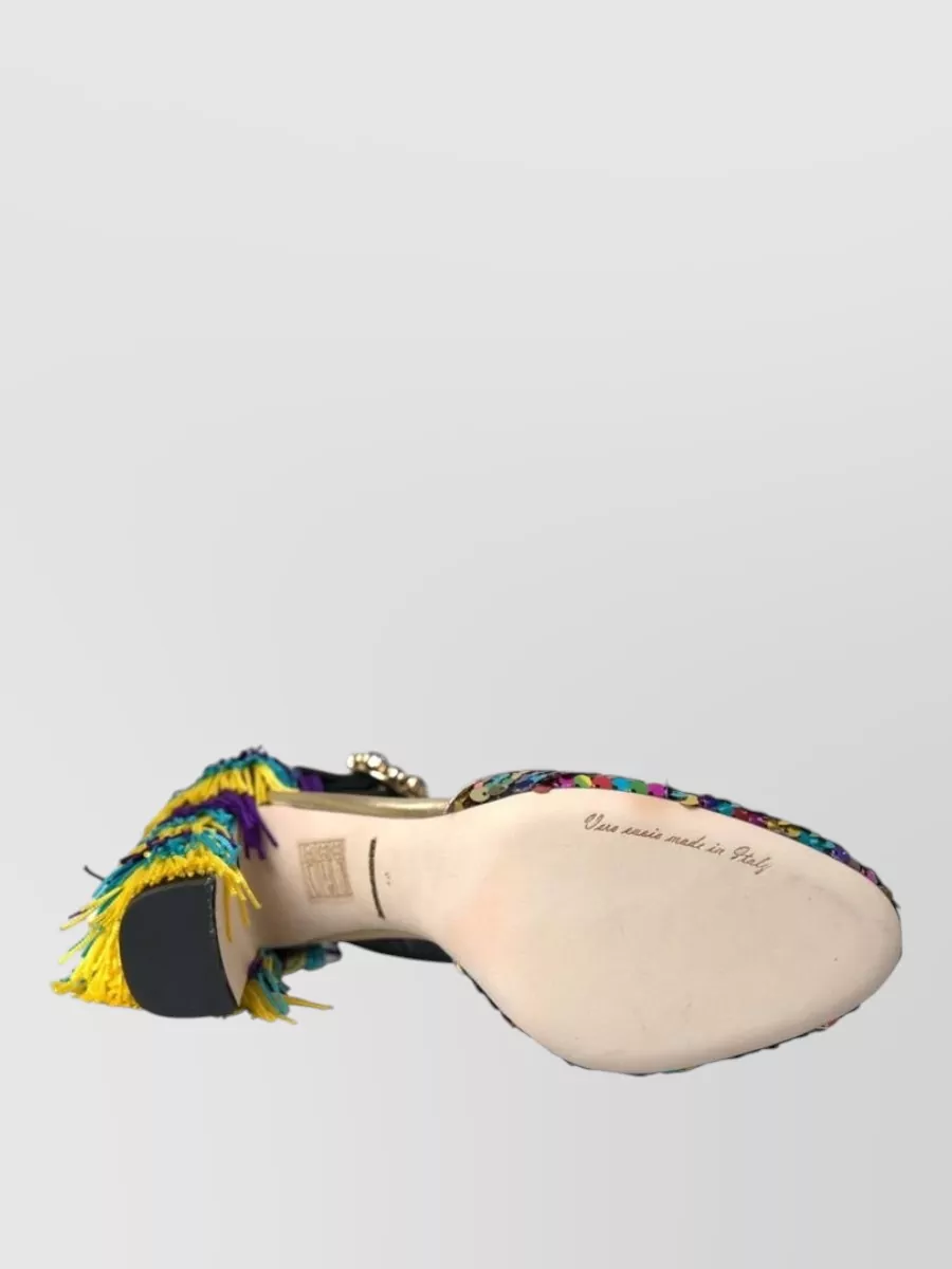 Dolce&Gabbana Leather Embellished Mary Jane Pumps