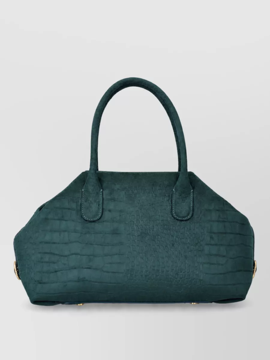 Themoiré Medium Embossed Shoulder Bag