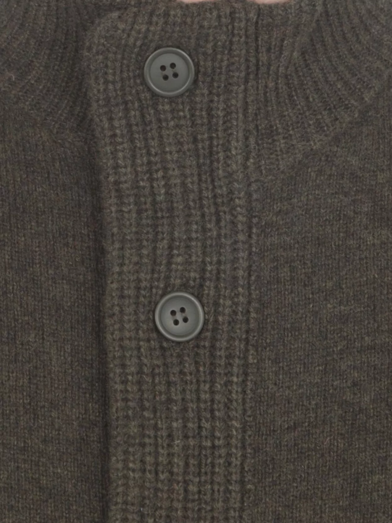 Barbour Sweater High Neck Elbow Patches In Green
