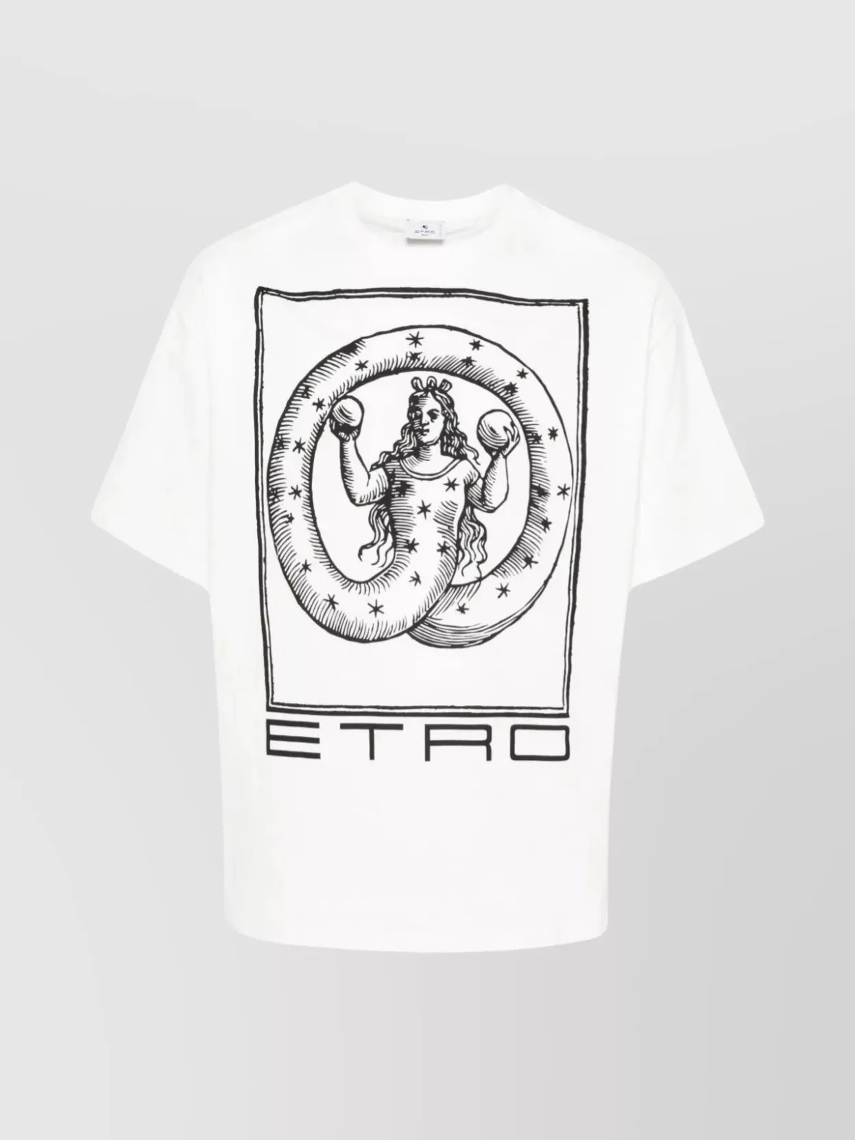 Shop Etro Graphic Print Crew Neck T-shirt