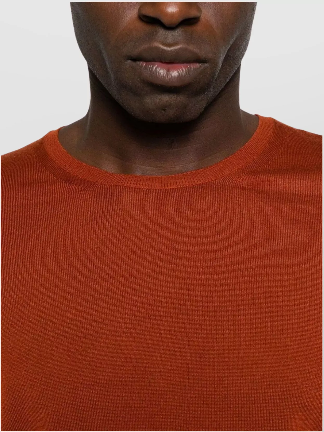 Saint Laurent Ribbed Crewneck Wool Knit Sweater