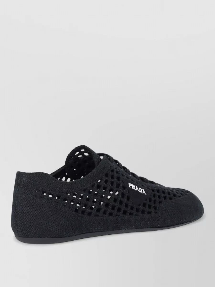 Prada low top lace-up sneakers