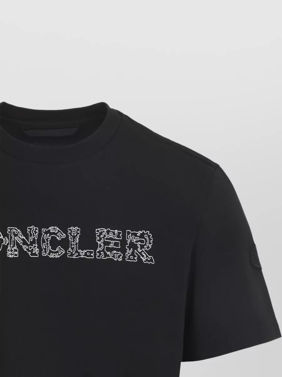 Moncler Logo Print Short Sleeve T-Shirt