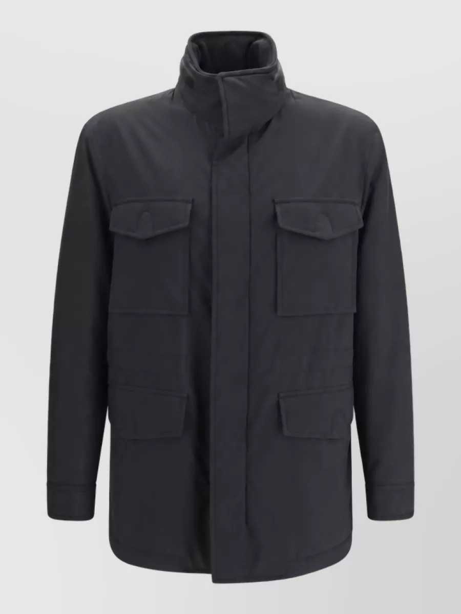 Brioni wool padded coat