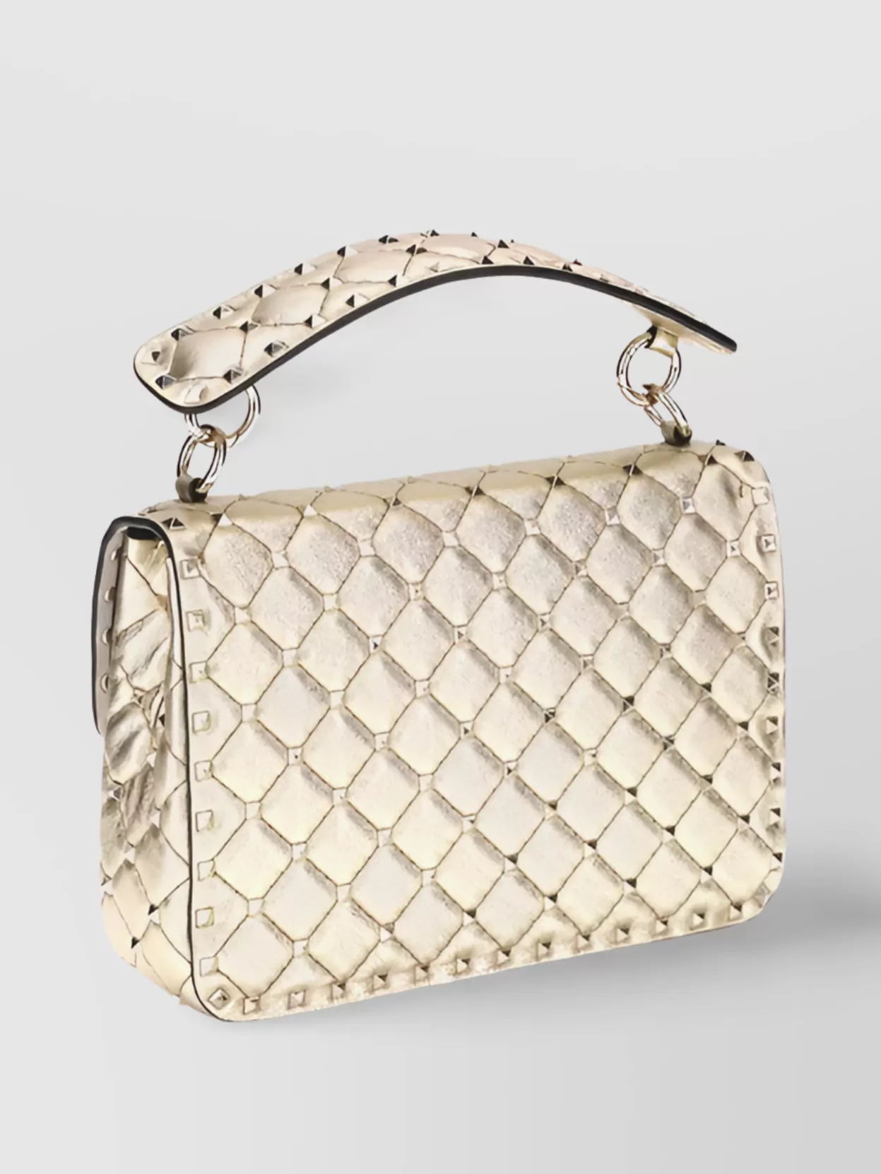 Valentino Medium Spiked Shoulder Bag