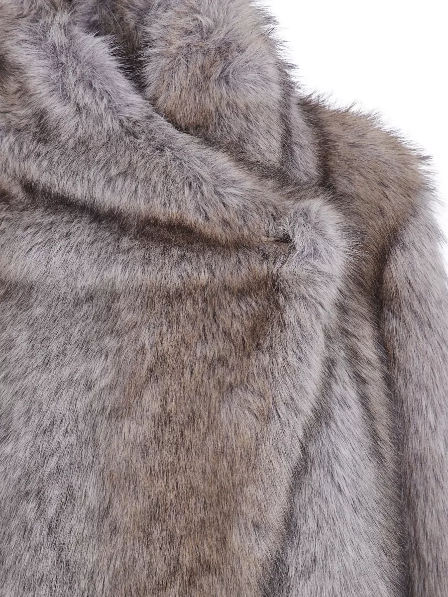 Bb Couture Long Faux Fur Coat