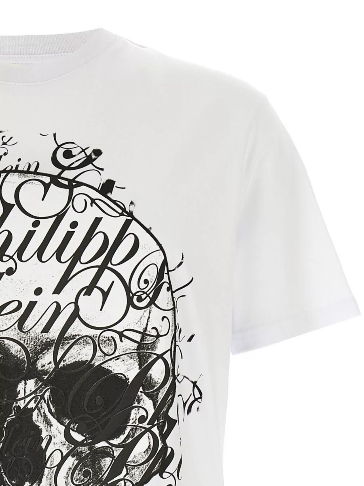 Philipp Plein Graphic Print Crew Neck Short Sleeves T-Shirt