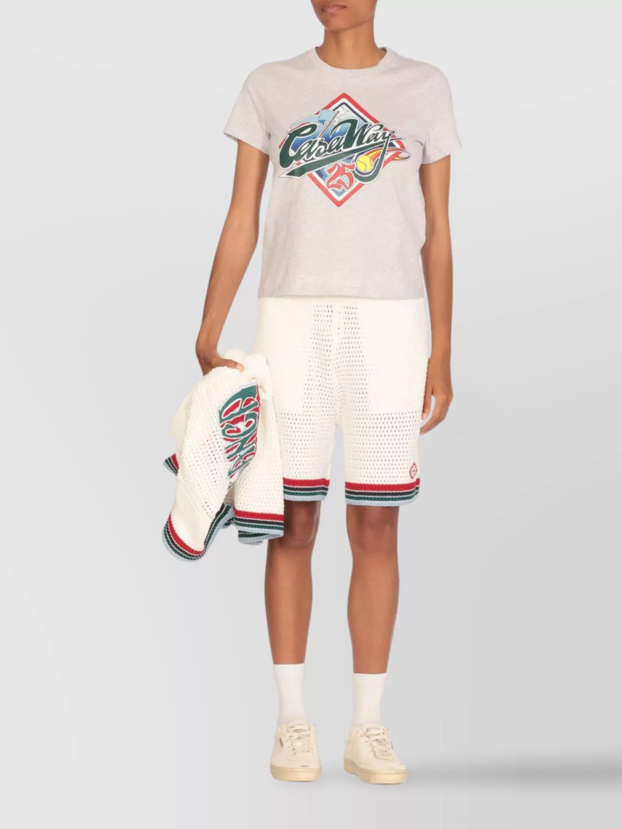 Casablanca Crew Neck Graphic Print T-Shirt